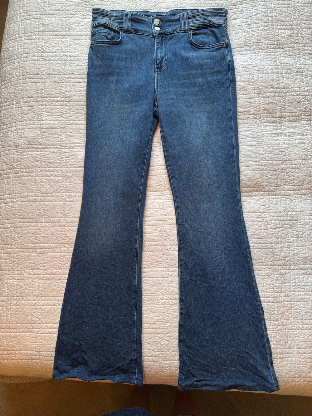 Women's Dark Blue Flared Jeans